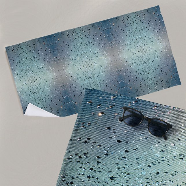 Sparkling Raindrops Boho Chic Beach Towel (Creator Uploaded)
