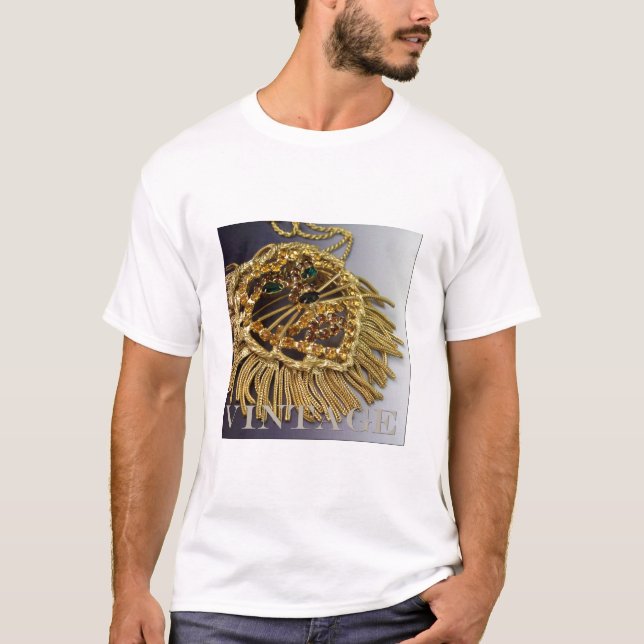 Sparkling Rhinestone Lion Shirt (Front)