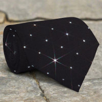 Sparkling Rhinestone Shiny Diamond Black Material