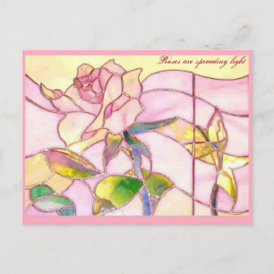 Sparkling Rose Anniversary POSTCARD