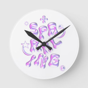 SPARKLING ROUND CLOCK