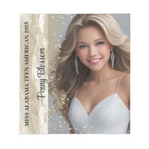 Sparkling Sand Pageant Autograph Pad Notepad