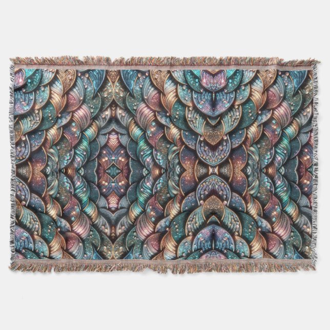 Sparkling Scales Throw Blanket (Front)
