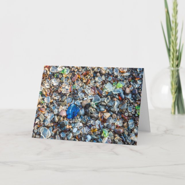 Sparkling Sea Glass Card (Front)