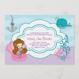 Sparkling Sea Shower Invite