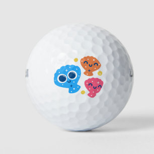 Sparkling seashells golf balls