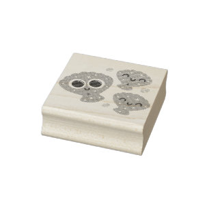 Sparkling seashells rubber stamp
