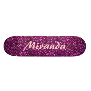 Sparkling sequins skateboard
