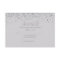 Sparkling Silver Glitter Wedding Response Cards