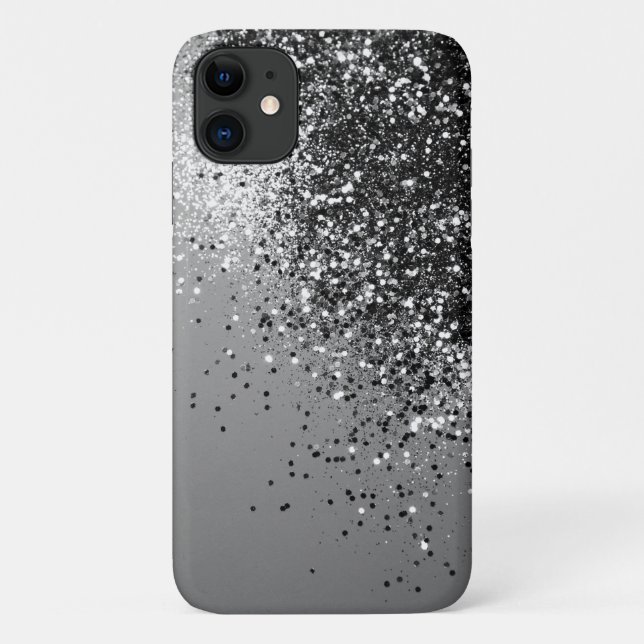 Sparkling Silver Gray Lady Glitter #1 #shiny Case-Mate iPhone Case (Back)