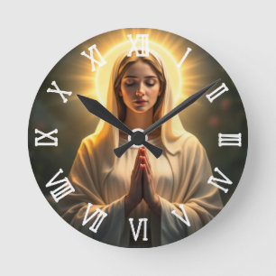 Sparkling Sincerity: Virgin Mary Prayer + timing Round Clock