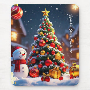 "Sparkling Snowy Nights" Mouse Mat