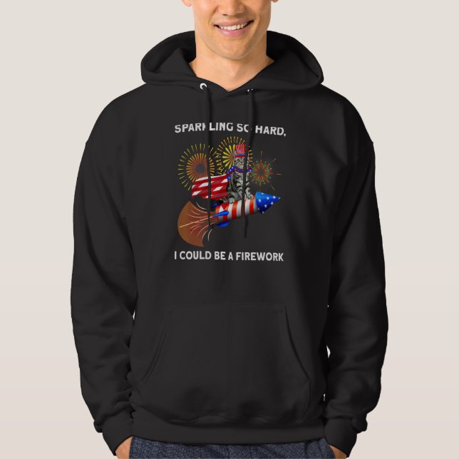 Sparkling So Hard I Firework 4th Of July Hoodie (Front)