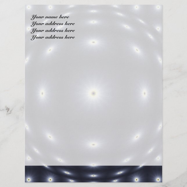 Sparkling Space Letterhead Template (Front)