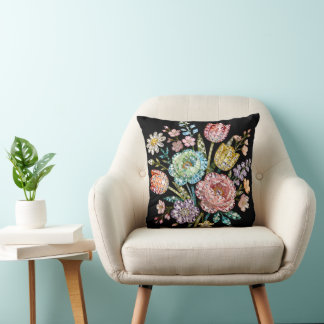 Sparkling Spring Bouquet Cushion