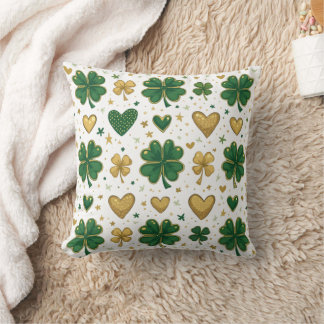 Sparkling St. Patrick's Pattern Design Cushion
