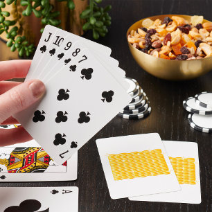 Sparkling Stacks of Gold Coins Playing Cards