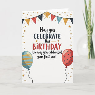 Sparkling Star Birthday Card