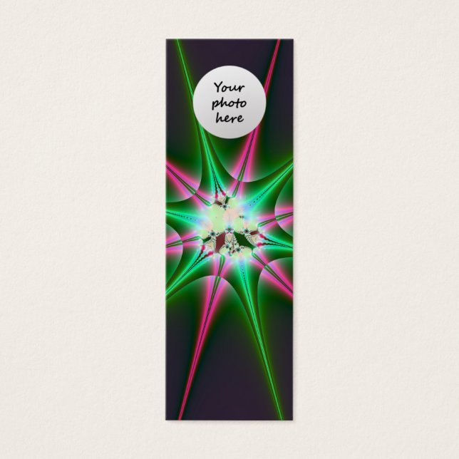 Sparkling Star Bookmark Template (Front)