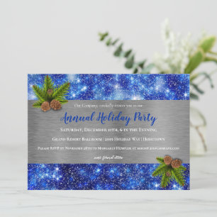 Sparkling Stars Holiday Party Invitation