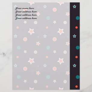 Sparkling Stars Personalised Letterhead
