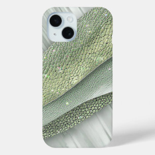Sparkling Surface With Organic Patterns iPhone 15 Case