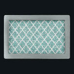 Sparkling Teal Belt Buckle<br><div class="desc">Beautiful trendy teal belt design.  Add to your wardrobe for an extra touch.</div>