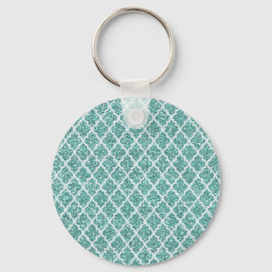 Sparkling Teal Key Ring