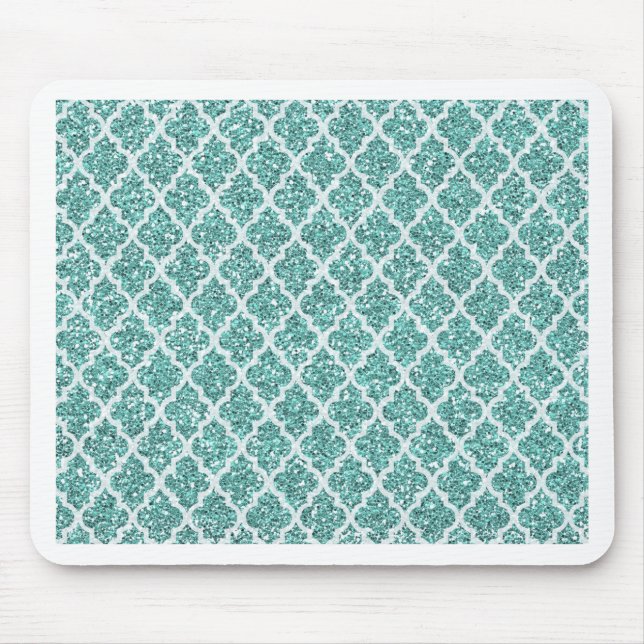 Sparkling Teal Mouse Mat (Front)