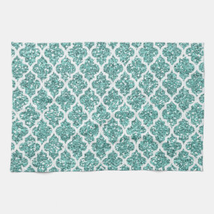 Sparkling Teal Tea Towel