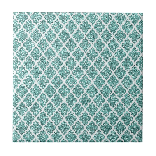 Sparkling Teal Tile (Front)