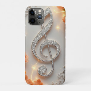 💎 Sparkling Treble Clef Elegance Diamond Music✨  iPhone 11 Pro Case