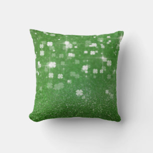 Sparkling Twinkle Glitter Clover - Pillow