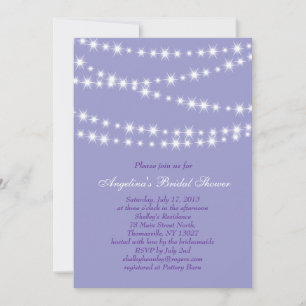 Sparkling Twinkle Lights Bridal Shower Invitation