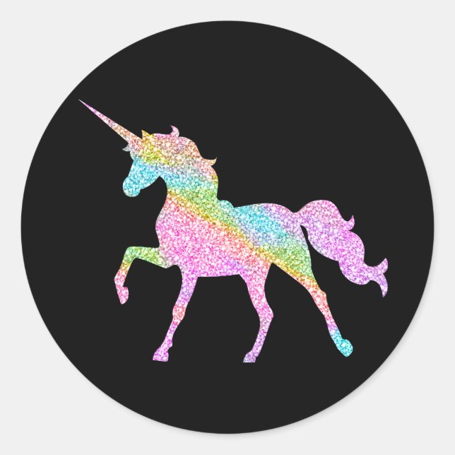 Sparkling Unicorn Sticker (Front)