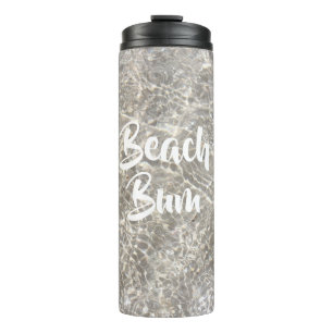 Sparkling water beach sand beach bum summer thermal tumbler