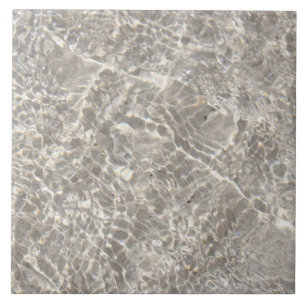 Sparkling water on beach sand ceramic tile