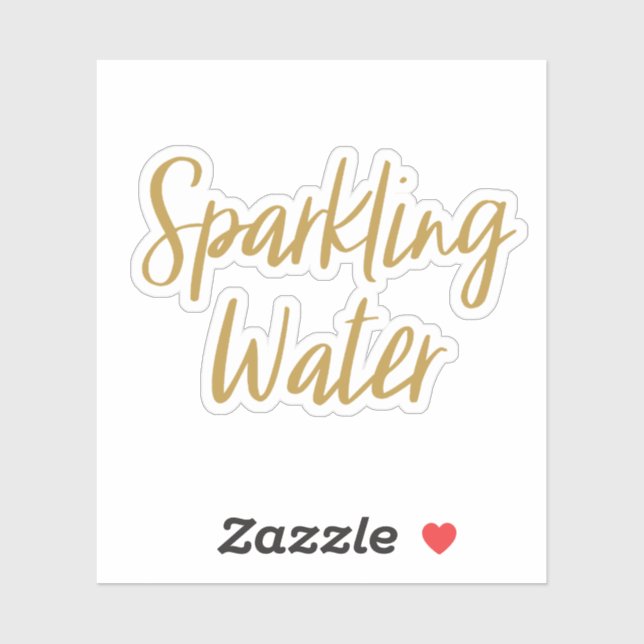 Sparkling Water Storage Sticker (Sheet)