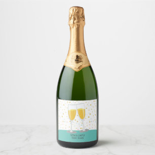 Sparkling Wine  Brunch and Bubbly cheers birthday Label