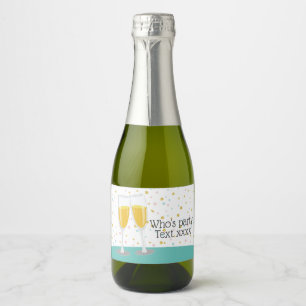 Sparkling Wine Brunch and Bubbly cheers birthday Label