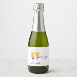 Sparkling Wine Brunch and Bubbly cheers birthday Label
