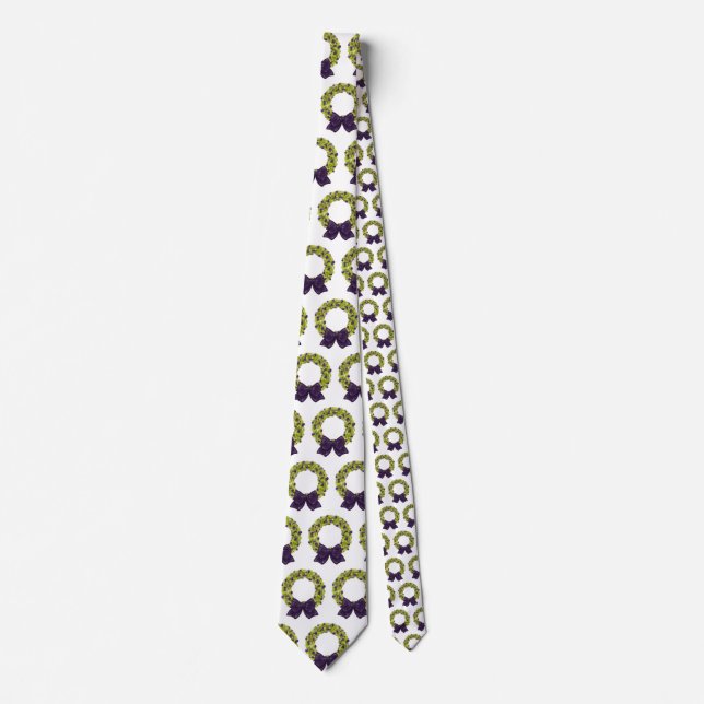 Sparkling Wreath - Multiple Colour Options Tie (Front)