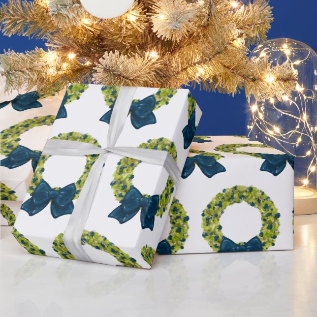 Sparkling Wreath Wrapping Paper (Holidays)