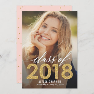 Sparkling Year Graduation Announcement Invitation