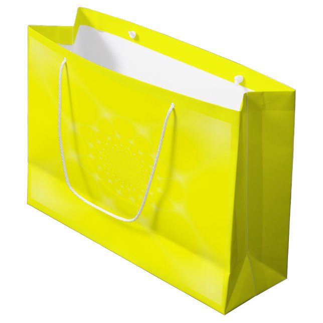Sparkling Yellow Large Gift Bag (Front Angled)