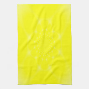 Sparkling Yellow Tea Towel