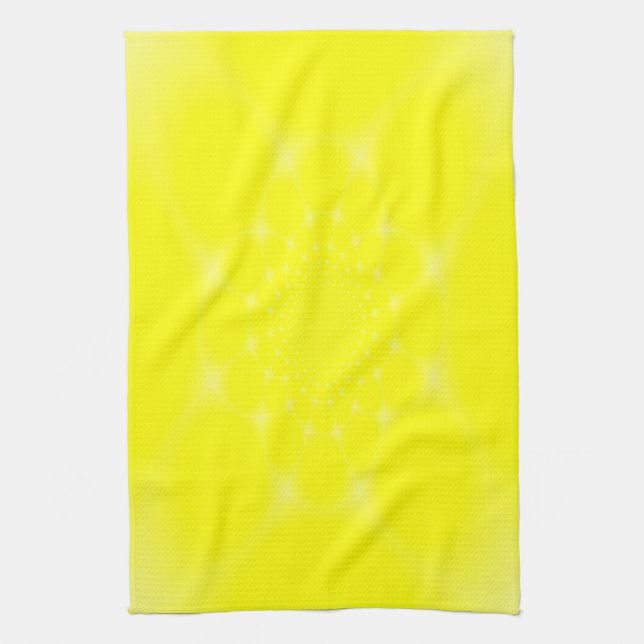 Sparkling Yellow Tea Towel (Vertical)