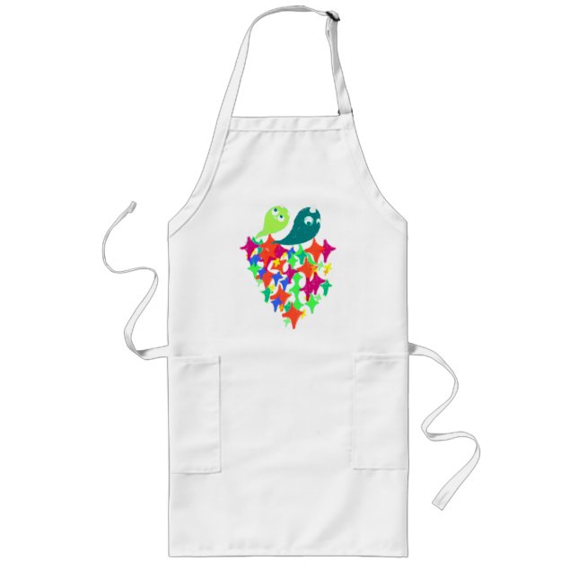 Sparkling Yeti Monster Long Apron (Front)