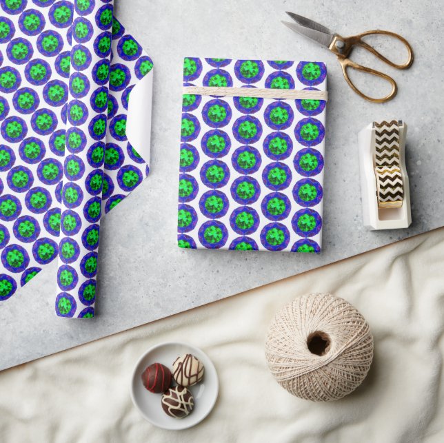 Sparkly 8-pointed star Eid Wrapping Paper (Crafts)