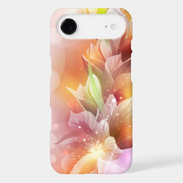 Sparkly Abstract Floral Case-Mate iPhone Case (Back)